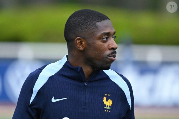 Ousmane Dembele ( France ) headshot during a Team France training session at French National Football Center on march 18, 2024 in Clairefontaine-en-Yvelines, France. © Federico Pestellini/Panoramic/Bestimage