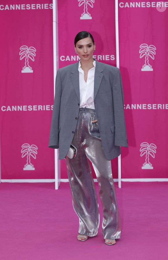 Kleofina Pnishi - Arrivées au photocall de la projection de la série "Faux-semblants" de la Saison 6 du Festival International CanneSeries au Palais des Festivals de Cannes, France, le 15 avril 2023. © Denis Guignebourg/Bestimage