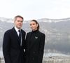 Le prince de 53 ans n'est pas parti seul : il a emmené sa fille aînée Vittoria et sa nouvelle compagne, la sublime Adriana Abascal.

Exclusif - Vittoria de Savoie et son père Emmanuel-Philibert de Savoie à l'abbaye de Hautecombe lors d'une messe pour célébrer les 40 ans de la disparition du dernier roi régnant d'Italie, Humbert II de Savoie à Saint-Pierre-de-Curtille, le 18 Mars 2023. 

© Dominique Jacovides/Bestimage