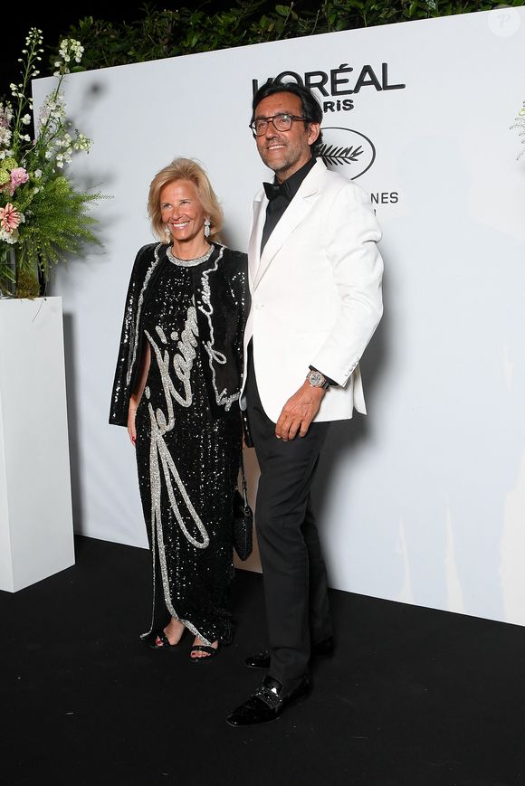 Iris Knobloch and Francois Breavoine au dîner L'Oréal Paris en l'honneur des femmes du cinéma lors du 78ème Festival International du Film de Cannes, le 14 mai 2025. 

Photo : Lionel Urman / Bestimage