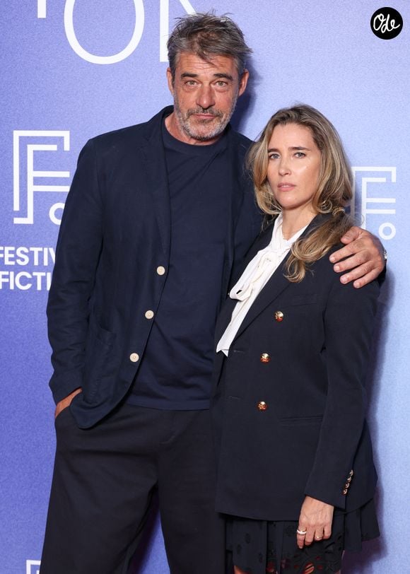 Thierry Neuvic et Vahina Giocante lors de la cérémonie de clôture de la 28ème édition du Festival de la Fiction TV à la Rochelle le 19 septembre 2026. © Denis Guignebourg / Bestimage