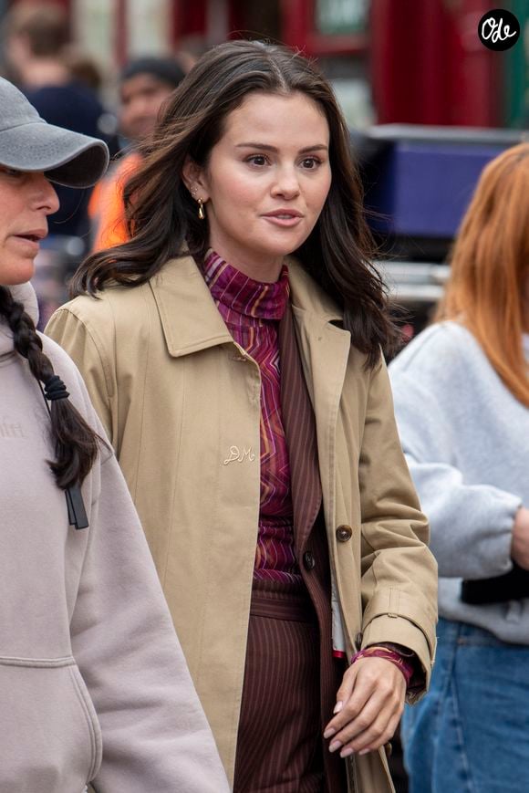 Exclusif - Selena Gomez a été aperçue en train de quitter le plateau de tournage de la série "Only Murders in the Building" à Londres, le 20 mai 2026.

© Bestimage