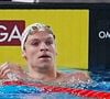 Il s'est imposé sur le  400 mètres nage libre et le 200 mètres papillon

Le Français Léon Marchand lors de la finale du 400 mètres nage libre masculin aux Championnats d'Europe de natation, au Centre aquatique olympique de la Métropole du Grand Paris (France), le 16 août 2026. © Laurent Lairys / PsnewZ / Bestimage