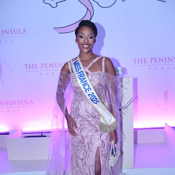 Angélique Angarni-Filopon, Miss France 2025 - Soirée de gala du 10ème anniversaire de l'association "Les Bonnes Fées" à l'Hôtel The Peninsula Paris le 8 octobre 2025. © Rachid Bellak/Bestimage