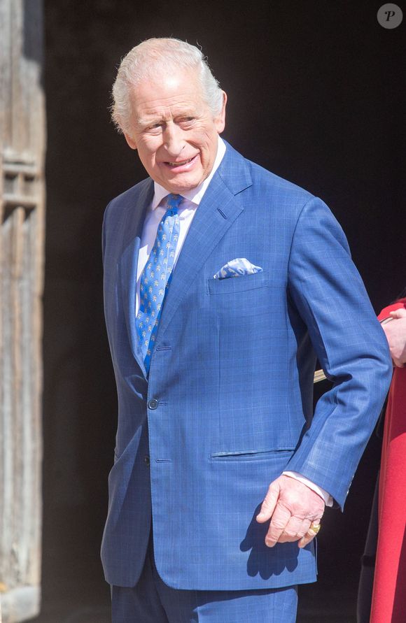 April 20, 2025, London, England, United Kingdom: King CHARLES III (Le roi Charles III d'Angleterre) arrives at the Easter Mattins service at St George's Chapel in Windsor Castle. (Credit Image: © Tayfun Salci/ZUMA Press Wire)