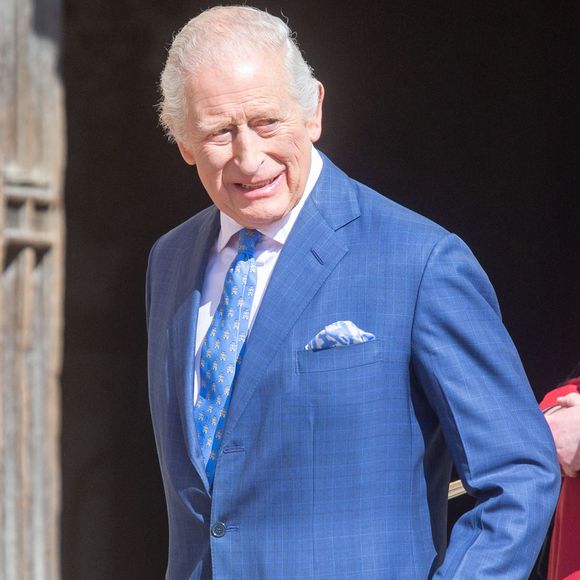 April 20, 2025, London, England, United Kingdom: King CHARLES III (Le roi Charles III d'Angleterre) arrives at the Easter Mattins service at St George's Chapel in Windsor Castle. (Credit Image: © Tayfun Salci/ZUMA Press Wire)