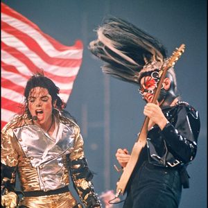 Archive - Michael Jackson sur scène, au stade Wembley en concert en 1997, tournée "History World Tour". 

© Bestimage