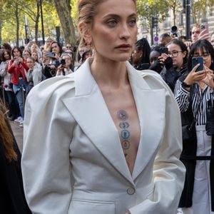 PFW - Paris Jackson est arrivée au défilé Nina Ricci lors du défilé Vêtement Femme Printemps-Été 2025 dans le cadre de la semaine de la mode à Paris le 27 septembre 2024 à Paris, France. Photo by Nasser Berzane/ABACAPRESS.COM