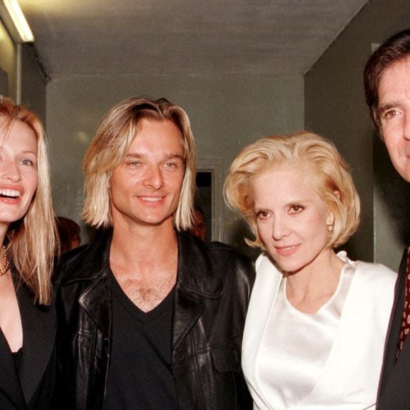 Archives - Sylvie Vartan, Tony Scotti, David Hallyday et Estelle Lefébure à l'Olympia.
