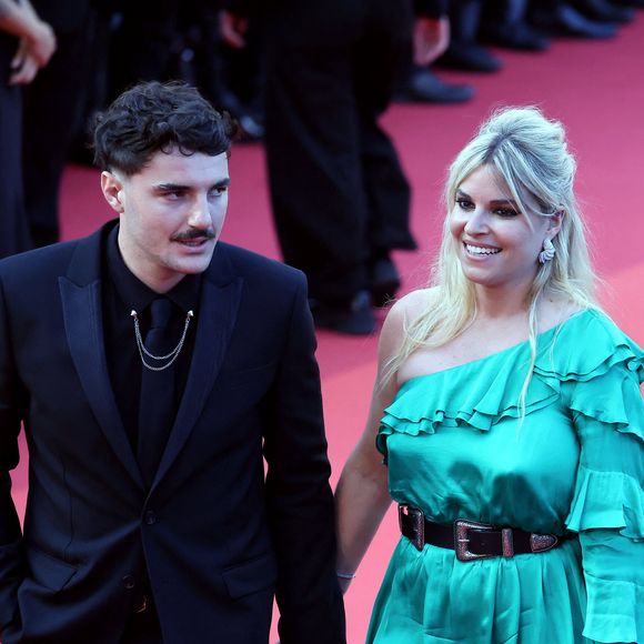 Baptiste Germain, Sophie Tapie - Montée des marches du film « Elémentaire » pour la cérémonie de clôture du 76ème Festival International du Film de Cannes, au Palais des Festivals à Cannes. Le 27 mai 2023 © Jacovides-Moreau / Bestimage