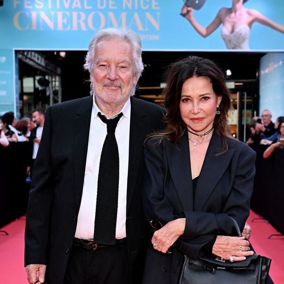 Pierre Arditi et sa femme Evelyne Bouix - Tapis rouge de la soirée d'ouverture de la 7ème édition du festival Cineroman à Nice le 29 septembre 2025. © Dominique Jacovides - Bruno Bebert / Bestimage