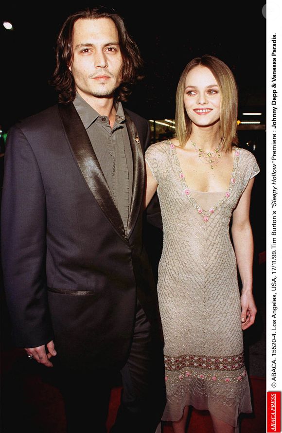 Johnny Depp et Vanessa Paradis. à la première du film "Sleepy Hollow" de Tim Burton. Los Angeles. © Bauer-Griffin/ABACA