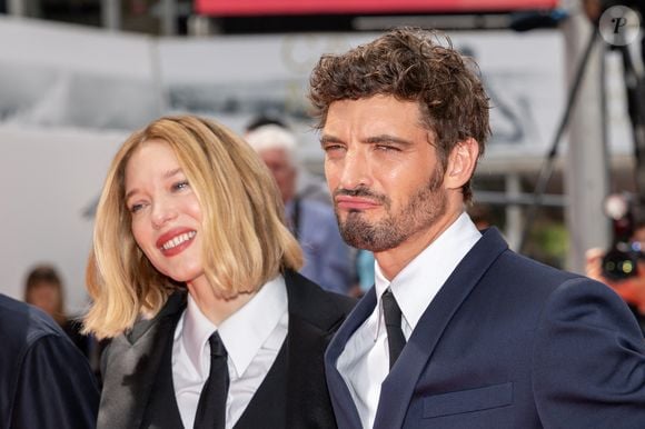 Léa Seydoux, Niels Schneider - Montée des marches du film " L'inconnue" lors du 79ème Festival International du Film de Cannes, le 18 mai 2026. © Jacovides-Moreau / Bestimage