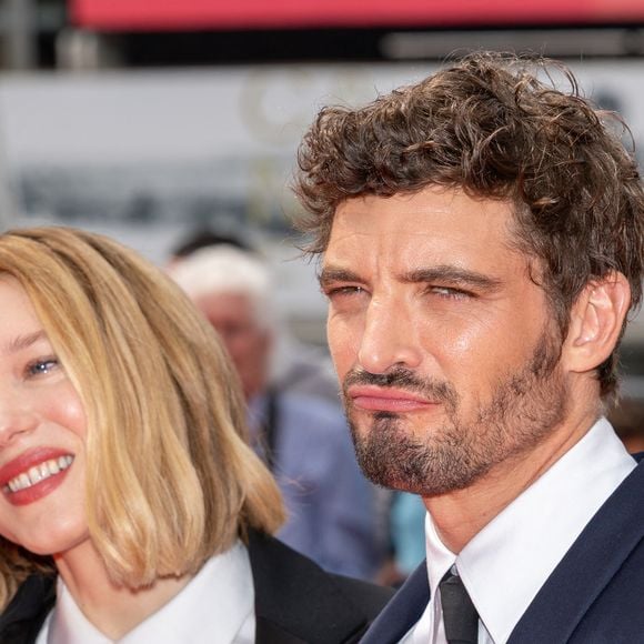 Léa Seydoux, Niels Schneider - Montée des marches du film " L'inconnue" lors du 79ème Festival International du Film de Cannes, le 18 mai 2026. © Jacovides-Moreau / Bestimage