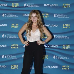 Lola Marois au photocall de l'after party de la cérémonie d'ouverture de la 61ème édition du Festival de Télévision de Monte-Carlo au Monte Carlo Beach, à Monaco, le 17 juin 2022. © Denis Guignebourg/BestImage