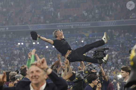 Luis Enrique - Finale de la Ligue Des Champions 2025 "PSG - Inter Milan (5-0)" à l'Allianz Arena de Munich, le 31 mai 2025.
© Cyril Moreau/Bestimage