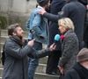 Si sa famille était bien sûr présente pour les ultimes adieux à l'emblématique présentatrice, son entourage de TF1 également.
Evelyne Dheliat arrive à la cérémonie d'enterrement de Catherine Laborde à l'église Saint-Roch à Paris, France, le 6 février 2025. Photo par Jerome Domine/ABACAPRESS.COM