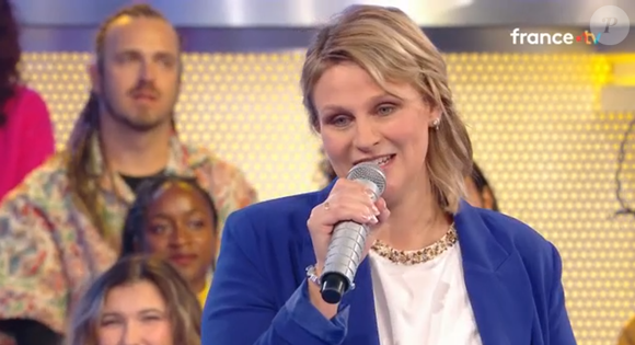 Lucile de N'oubliez pas les paroles - capture d'écran France 2, le lundi 13 octobre 2025