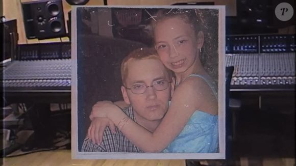 Capture du clip d'Eminem "Temporary" dans lequel il découvre la grossesse de sa fille. Photo par Backgrid UK/ Bestimage