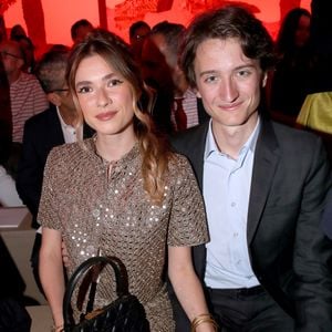 Zita d'Hauteville et son compagnon Jean Arnault au défilé de mode Christian Dior collection Haute Couture Automne/Hiver 2023/24 lors de la Fashion Week de Paris (PFW), à Paris, France, le 3 juillet 2023. © Borde-Rindoff/Bestimage