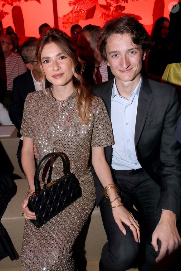 Zita d'Hauteville et son compagnon Jean Arnault au défilé de mode Christian Dior collection Haute Couture Automne/Hiver 2023/24 lors de la Fashion Week de Paris (PFW), à Paris, France, le 3 juillet 2023. © Borde-Rindoff/Bestimage