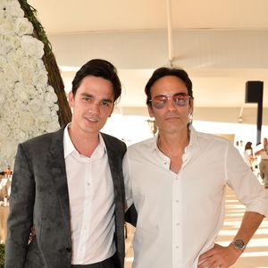 Exclusif - Anthony Delon et son frère Alain-Fabien Delon - Tente - People au dîner - Longines Paris Eiffel Jumping au Champ de Mars à Paris, France, le 5 juillet 2019. © Veeren Ramsamy/Bestimage