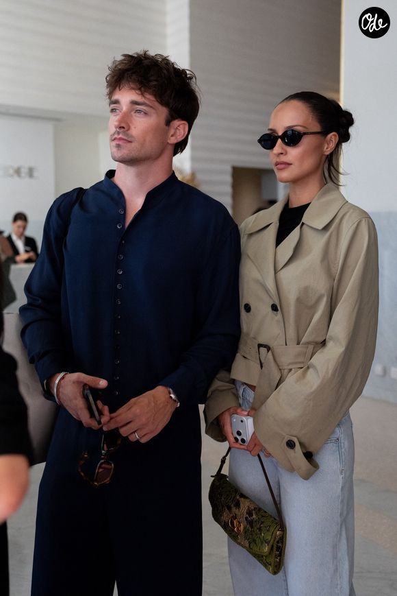 Cannes, FRANCE : Charles Leclerc et Alexandra Leclerc sont aperçus quittant leur hôtel à Cannes, en France, après une apparition sur le tapis rouge lors du 79ème Festival de Cannes 2026. Backgrid UK/ Bestimage