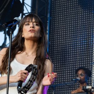 Clara Luciani se produit sur scène lors du Festiv4L Signe Renault au Chalet des Iles le 23 juin 2025 à Paris, France. Photo by Nasser Berzane/ABACAPRESS.COM