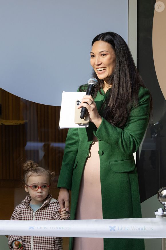 Marie Ducruet et ses filles Victoire et Constance, assistent à l'inauguration de 'Little Wonders' créé par Marie Ducruet et Élise Rouillard. Little Wonders est un espace dédié aux enfants avec des jeux, des activités éducatives et un café situé sur le Boulevard Rainier III. © Olivier Huitel/Pool Monaco/Bestimage