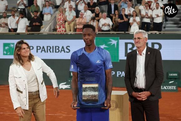Hugo Gaston (FRA) Vs Gael Monfils (FRA) - Amelie Mauresmo - Gilles Moretton - Gaël Monfils joue et perd son dernier match face à Hugo Gaston lors des internationaux de tennis de Roland Garros à Paris le 25 mai 2026.

© Michael Baucher / PsnewZ / Bestimage / Bestimage