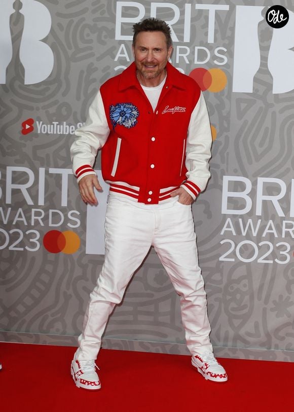 David Guetta au photocall de la cérémonie des Brit Awards 2023 à l'O2 Arena à Londres le 11 février 2023. 
Backgrid UK/ Bestimage