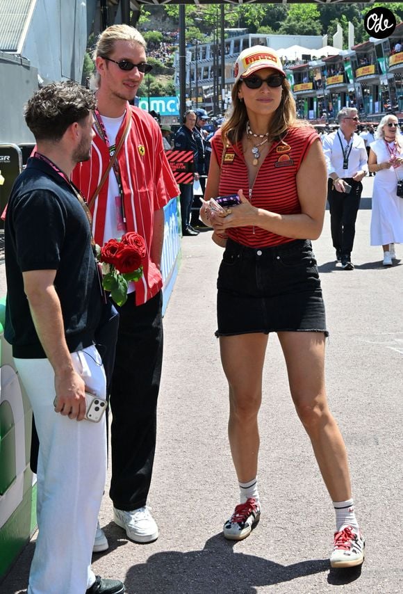 Laury Thilleman et Paul Mirabel dans les paddocks du Formula 1 Louis Vuitton Grand Prix de Monaco 2026, à Monte-Carlo, Monaco, le 7 juin, 2026. © Bruno Bebert/Bestimage