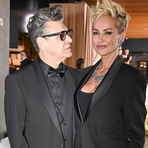 Marc Lavoine et sa compagne Adriana Karembeu à la soirée du Beauty Ball 2026 au château de Bratislava, en Slovaquie, le 16 janvier 2026. © ProfiMedia/Bestimage