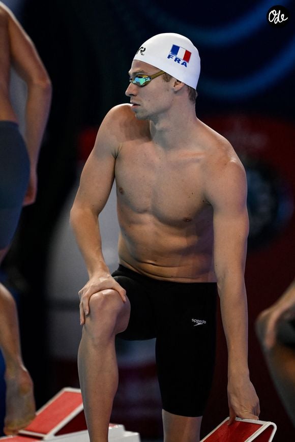 Léon Marchand remporte le 200m 4 nages au 22ème Championnat du monde de Natation à Singapour. 

© Psnewz /Bestimage