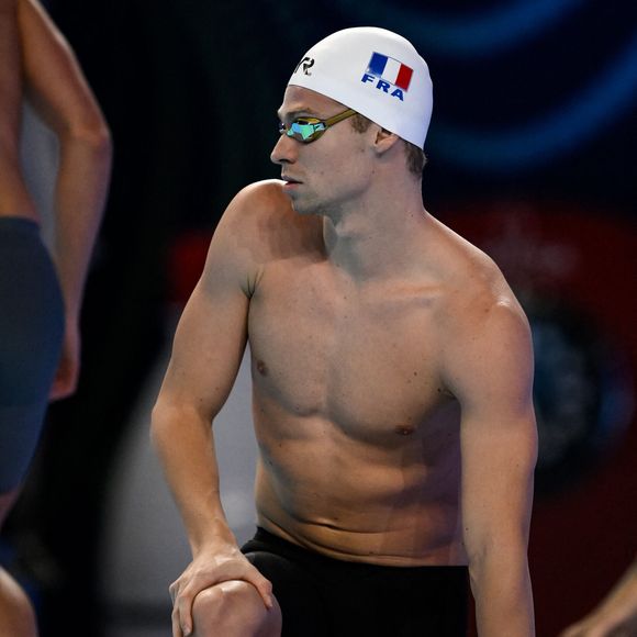 Léon Marchand remporte le 200m 4 nages au 22ème Championnat du monde de Natation à Singapour. 

© Psnewz /Bestimage