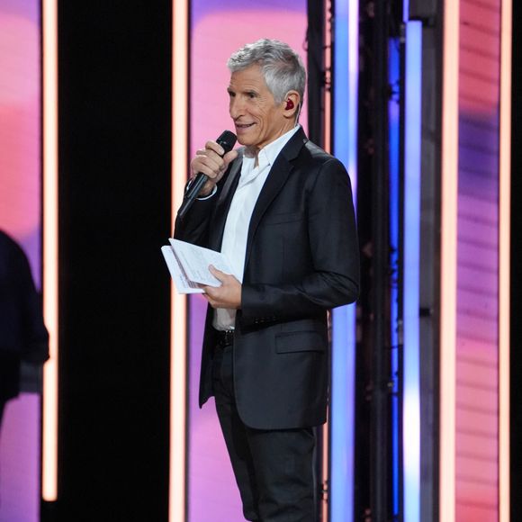 Nagui lors de la soirée de lancement de la 39ème édition du Téléthon sur France 3 aux Studios du Lendit à Saint-Denis, France, le 5 décembre 2025. © Anne-Sophie Guebey/Bestimage