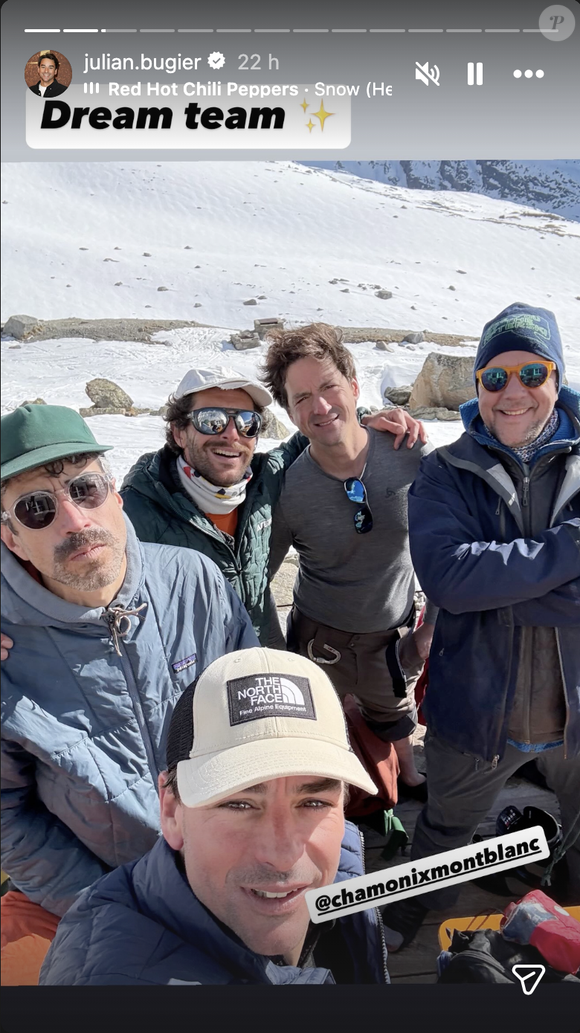Julian Bugier a partagé des images de son séjour au ski. Capture d'écran Instagram