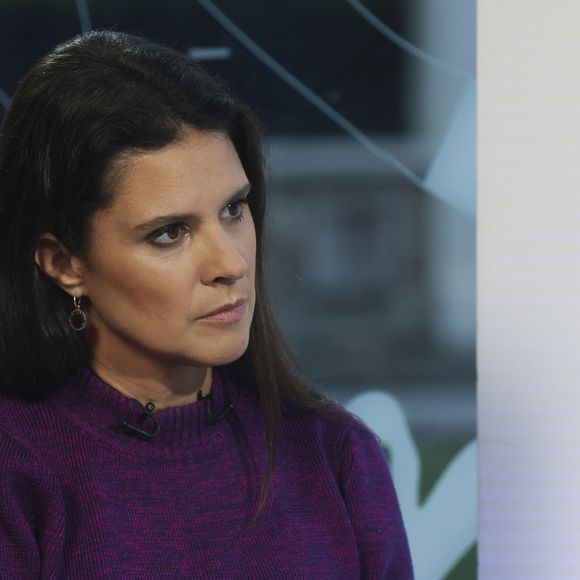 Apolline de Malherbe interviewe Bruno Retailleau lors du tournage de l'émission En Campagne de BFMTV à Bry-sur-Marne en banlieue parisienne, France le 6 novembre 2025. Photo by Jeremy Paoloni/ABACAPRESS.COM