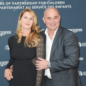 Steffi Graf et son mari André Agassi  - Longines a organisé un Gala de charité en l'honneur de Steffi (Stefanie) Graf et de André Agassi avec les associations caritatives "Children for Tomorrow" et "The André  Agassi Foundation for Education" au Musée Rodin à Paris avec qui la marque célèbre ses 10 ans de partenariat. Longines donnera le coup d’envoi d’une vente aux enchères de montres exclusives en faveur des associations de Steffi Graf et de André Agassi. Paris le 2 juin 2018
© Guirec Coadic/Bestimage