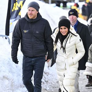 Le duc et la duchesse de Sussex à la cérémonie de bienvenue à Whistler pendant les Invictus Games à Whistler, Canada, le 10 février 2025. Photo bb Bruce Adams/Daily Mail/dmg media Licensing/ABACAPRESS.COM