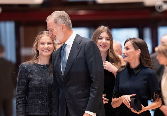 Le roi Felipe VI, la reine Letizia, la princesse héritière Leonor et la princesse Sofia assistent au concert de clôture de la 33ème Semaine musicale à Oviedo. Photo by LALO YASKY / BESTIMAGE