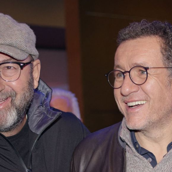 Kad Merad, Dany Boon assistant à la première de La Vie Pour De Vrai à Bruxelles, Belgique le 4 avril 2023. Photo par Christophe Chapel/STAG/Reporters/ABACAPRESS.COM