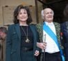 Anne Sinclair et Pierre Nora - Réception de Sylviane Agacinski à l'Académie Française à Paris. La philosophe Sylviane Agacinski a fait son entrée ce jeudi à l’Académie française. Onzième femme de l’histoire à intégrer l’institution. © Bertrand Rindoff / Bestimage