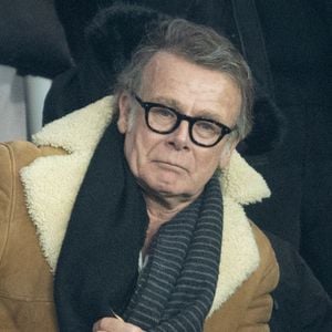 Franck Dubosc - Célébrités dans les tribunes lors du match de Ligue des Champions entre le Paris Saint Germain contre Tottenham Hotspur Football Club (5-3) au Parc des Princes à Paris le 26 novembre 2025. © Cyril Moreau/Bestimage