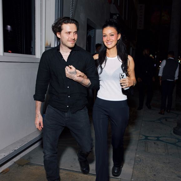 Brooklyn Beckham et sa femme Nicola Peltz à Los Angeles. Photo par Backgrid USA / Bestimage