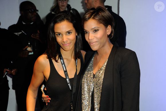 Audrey Chauveau et Shy'm au défilé Shy'm AS i AM à la Galerie Nikki Diana Marquardt à Paris, le 4 décembre 2013. Photo : Alban Wyters/ABACAPRESS.COM