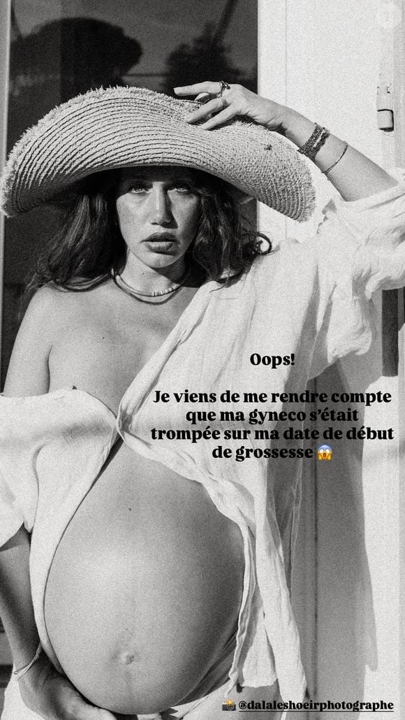 Louise Chabat informe ses abonnés : sa date de début de grossesse n'est pas la bonne ©Louise Chabat - Instagram