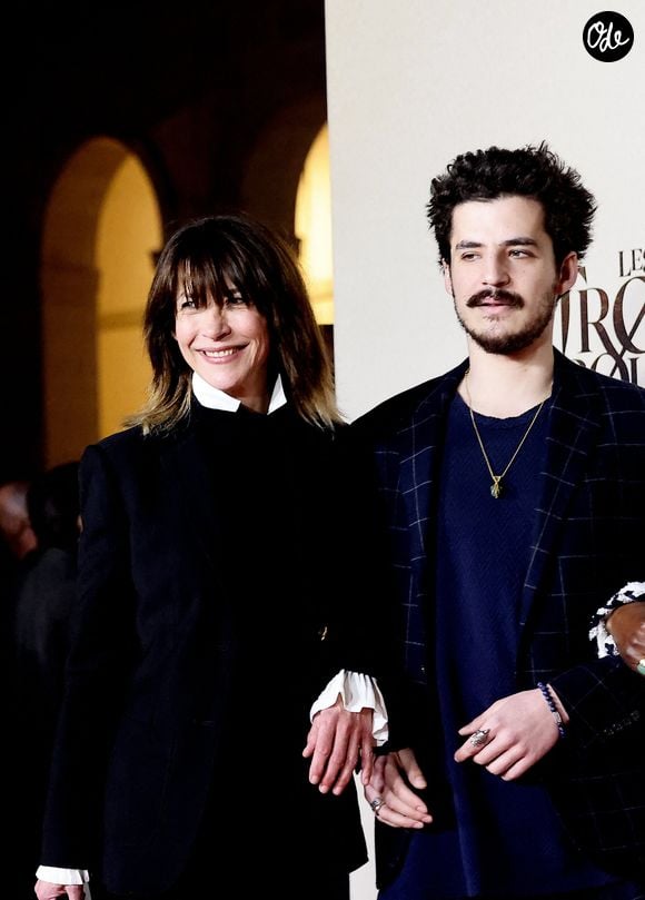 Exclusif - Sophie Marceau et son fils Vincent Zulawski - Photocall de l'avant-première du film "Les Trois Mousquetaires : D'Artagnan" aux Invalides à Paris le 21 mars 2023. © Jacovides / Moreau / Guirec / Bestimage