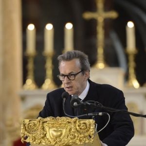Olivier Nora - Obsèques de la résistante, journaliste, romancière et veuve de Gaston Defferre, Edmonde Charles-Roux en la cathédrale de la Major à Marseille le 23 janvier 2016.