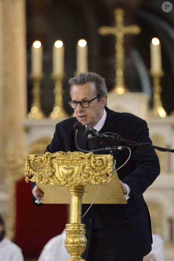 Olivier Nora - Obsèques de la résistante, journaliste, romancière et veuve de Gaston Defferre, Edmonde Charles-Roux en la cathédrale de la Major à Marseille le 23 janvier 2016.